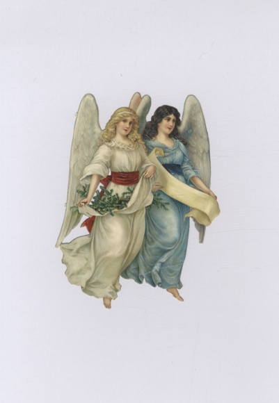 Wafer 2 angels, approx. 16 x 12 cm