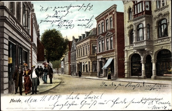 Ak Heide in Holstein, Schuhmacherort, Geschäfte