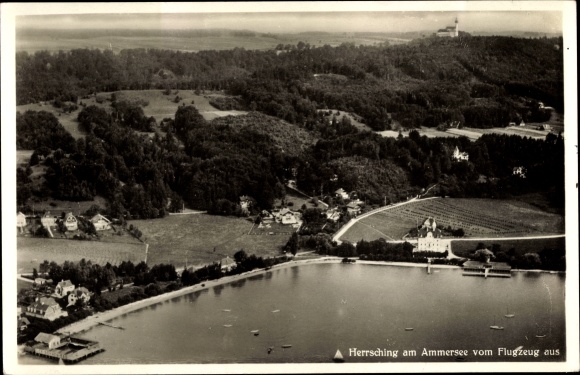 PC Herrsching am Ammersee, from the plane