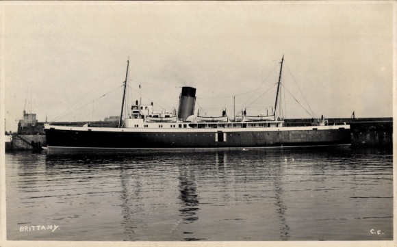Ak stoomboot Britanny, British Railways