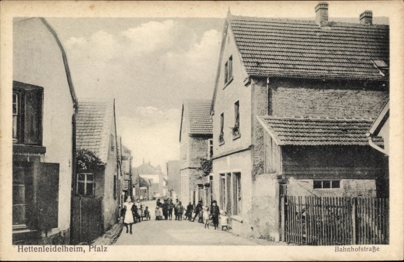 Ak Hettenleidelheim in der Pfalz, Bahnhofstraße