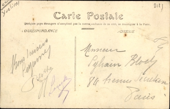 Postcard Acheres Yvelines, School and Town Hall