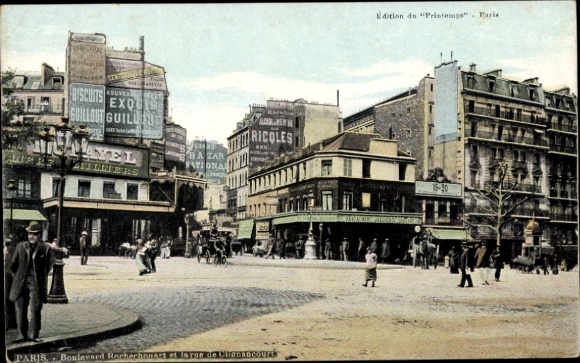 PC Paris XVIII. Buttes-Montmartre district, Boulevard Rochechouart, Rue de Clignancourt