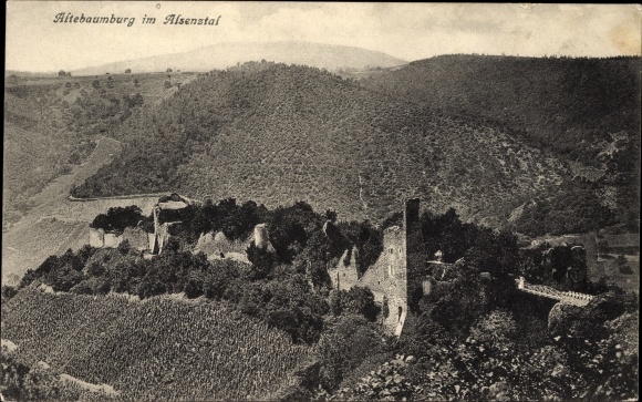 PC Altenbamberg in Rhineland Palatinate, Altenbaumburg, Altebaumburg ruins