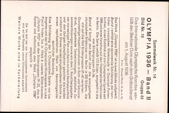 Obraz z kolekcji Olympia 1936, Międzynarodowy Komitet Olimpijski, katedra w Berlinie