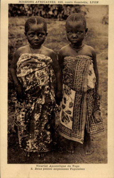 Ak Togo, Deux enfants catechumenes, Kinder der Missionsschule