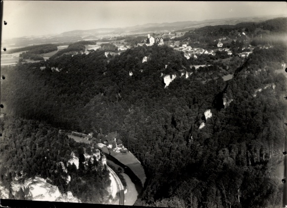 Photo Gössweinstein Gößweinstein in Upper Franconia, aerial photograph, Wiesenttal