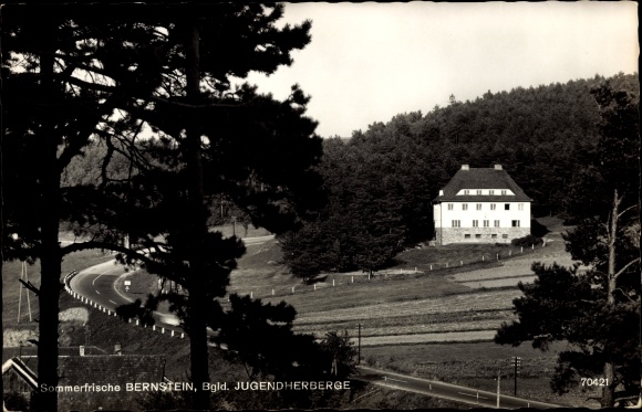 Postcard Bernstein Burgenland Austria, youth hostel