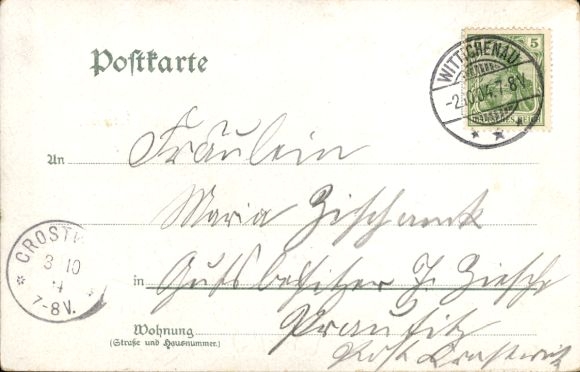 Chromo-Litho Stockach in Hegau Baden, general view, war memorial, Nellenburg