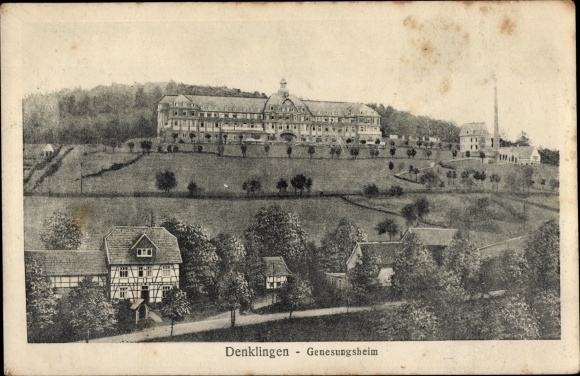 Postcard Denklingen in Swabia Upper Bavaria, convalescent home