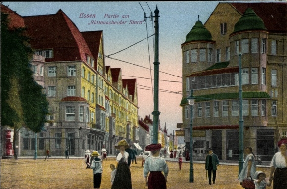 PC Essen in the Ruhr area of North Rhine-Westphalia, lot at Rüttenscheider Stern