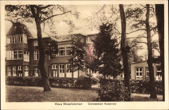 Ak Ostseebad Koserow auf Usedom, Haus Maasliebchen