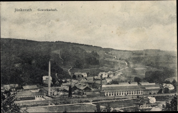 Postcard Jünkerath in the Eifel, union, factory premises