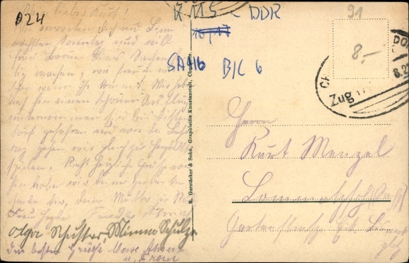 Poem PC Burkhardtsdorf in the Ore Mountains, greetings from the broom tavern