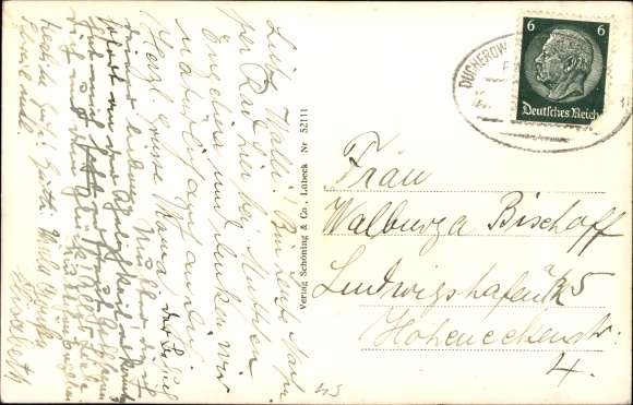 Postcard Baltic resort Kölpinsee on Usedom, bathing establishment, beach
