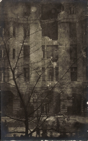 Ak Berlin, zerstörtes Vorwärts Haus, Spartakusaufstand, Januaraufstand 1919