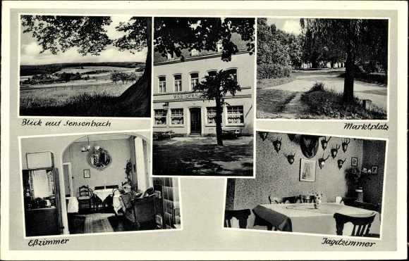 Postcard Steimel in the Westerwald, Pension Westerwalder Hof