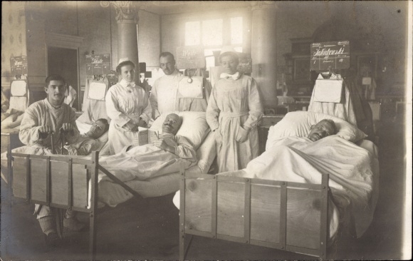 Photo Gliwice Gliwice Upper Silesia, Ned. Ambulance, Dutch Red Cross, hospital, patient Woite