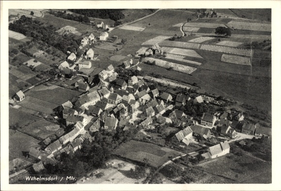 Ak Wilhelmsdorf in Mittelfranken, Fliegeraufnahme