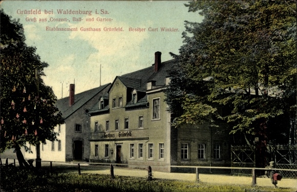 PC Grünfeld Waldenburg in Saxony, view of the establishment Inn Grünfeld