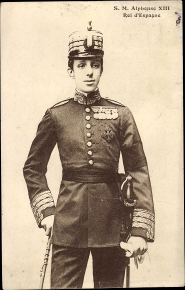 Postcard Alphonse XIII Roi d&#39;Espagne, King Alphonse XIII. from Spain