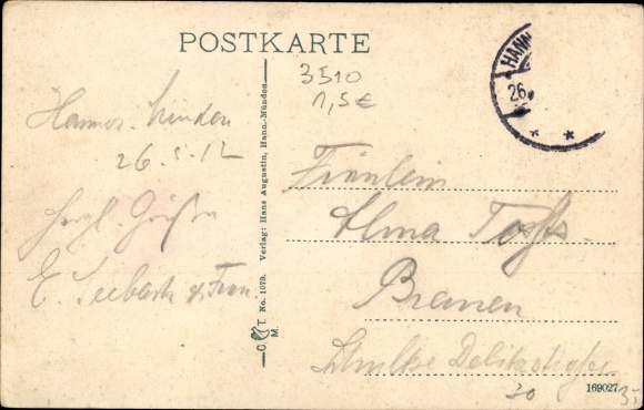 Postcard Hann. Münden in Lower Saxony, Weser view, bridge