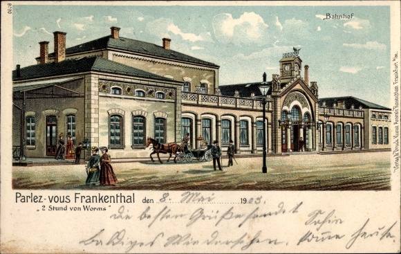 Litho Frankenthal in der Pfalz, Bahnhof