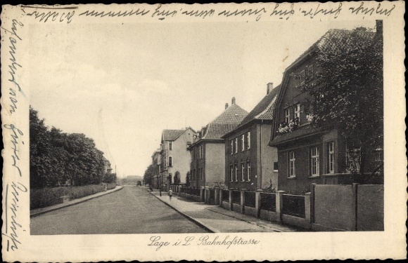 Ak locatie in Lippe, Bahnhofstrasse