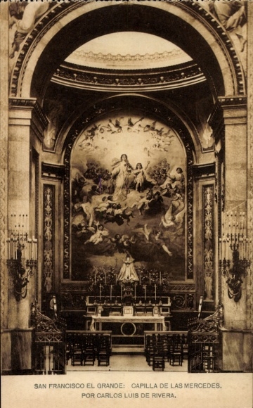CPA Madrid, San Francisco El Grande, Capilla de Las Mercedes, Por Carlos Luis de Rivera