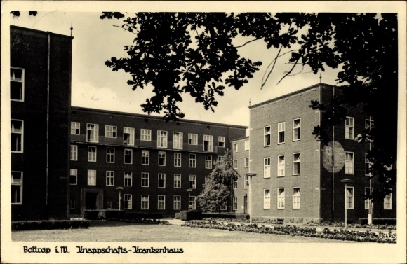 Postcard Bottrop in the Ruhr area, miners&#39; hospital