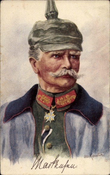 Artist PC Renatus, Otto, Field Marshal August von Mackensen, portrait