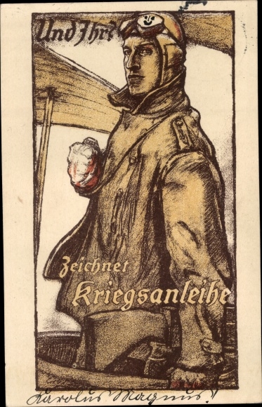 Artist PC Erler, And you?, Draws war bond, fighter pilot