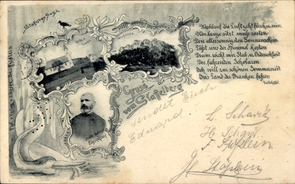 Postcard Bad Staffelstein am Main Upper Franconia, Staffelberg, church, hermit