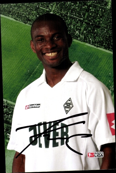 Autogrammkarte Fußballer Pascal Ojigwe, Borussia Mönchengladbach, Autogramm