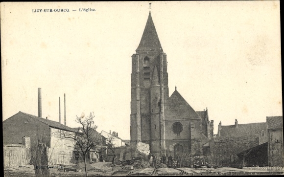 Ak Lizy sur Ourcq Seine et Marne, L'Eglise