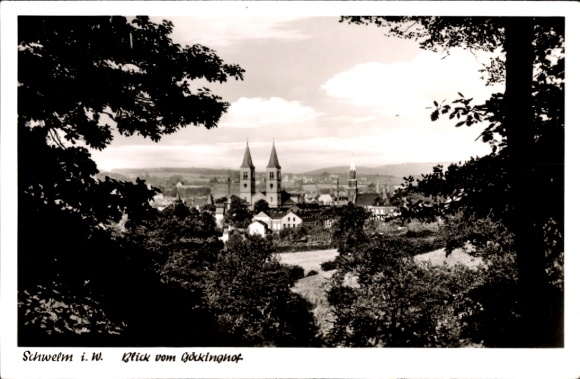 Ak Schwelm in Westfalen, uitzicht vanaf Göckinghof