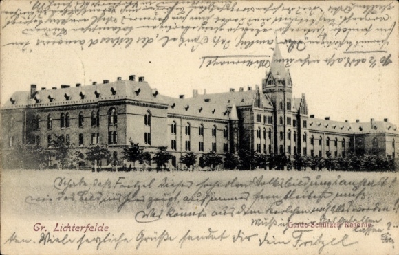 Postcard Berlin Steglitz Groß Lichterfelde, Guard Riflemen Barracks