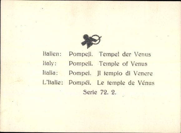 Stereo photo Pompeii Campania, Temple of Venus