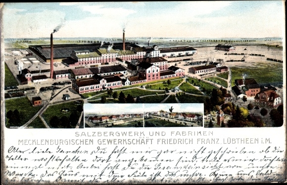 PC Lübtheen in Mecklenburg, salt mine and factories Mecklenburg. Union Friedrich Franz