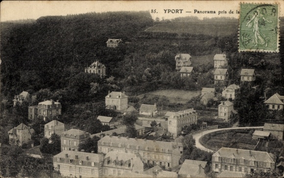 Postcard Yport Seine Maritime, panoramic view of Yport