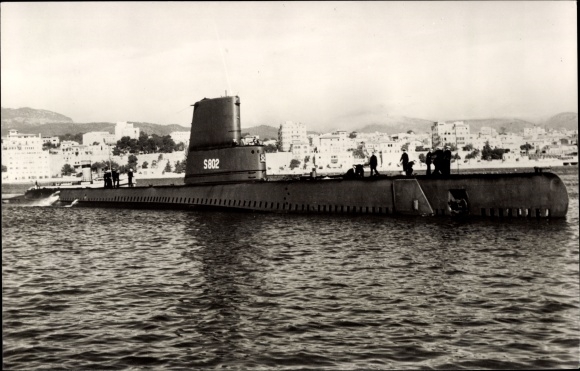 Postcard Mr. Ms. Onderzeeboot Walrus S 802, Dutch submarine, submarine