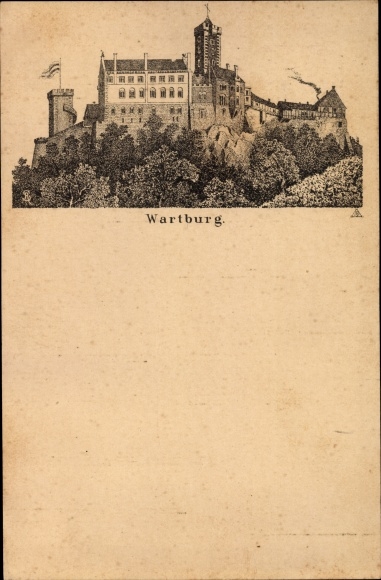 Postwaardestukvoorloper Litho Lutherstadt Eisenach in Thüringen, Wartburg