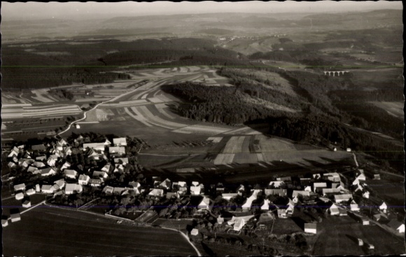 Postcard Dittishausen Löffingen in the Black Forest, aerial photograph