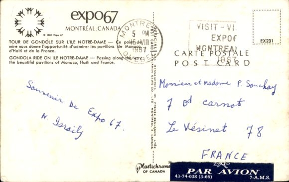 PC Montreal Quebec Canada, Expo 1967, Monaco Pavilion