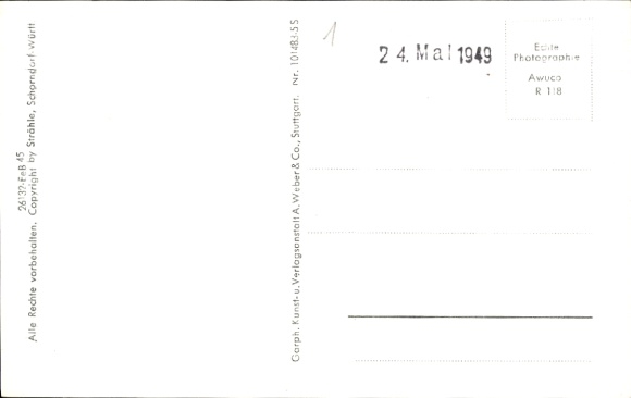 Postcard Neuessing Essing in the Altmühltal, climatic health resort landscape with fields, river