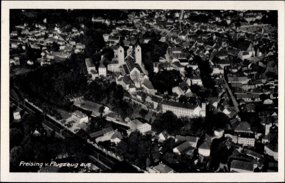 Ak Freising in Oberbayern, Fliegeraufnahme