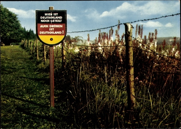 PC Hohegeiss Harz, zone border, Germany is still divided here, Germany is over there too