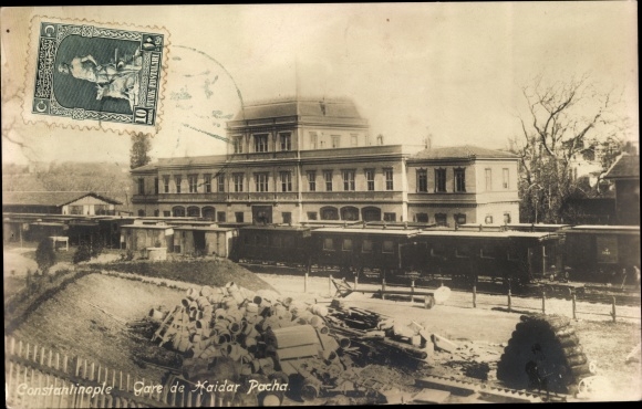 Postcard Konstantinopel Istanbul Türkei, Gare de Haidar Pacha