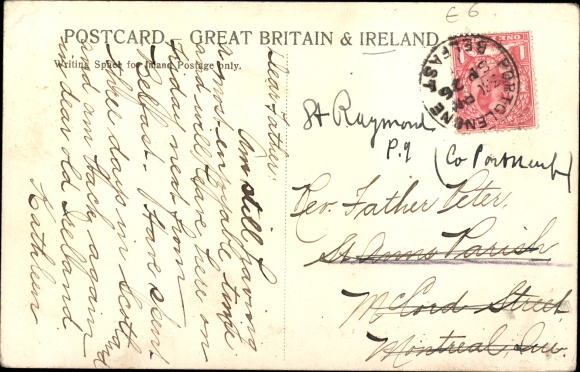 Postcard Portstewart County Londonderry Northern Ireland, Harbour, City View