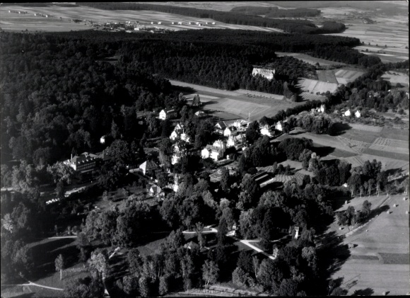 Postcard Nidda in Hesse, aerial photo